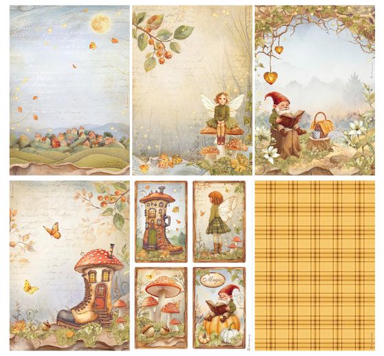 Motif straw silk assortment "Whispering Woods"