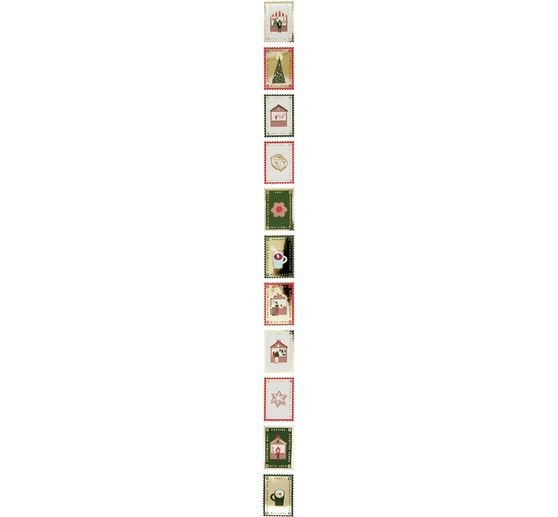 Sticker roll "Christmas post stamps"