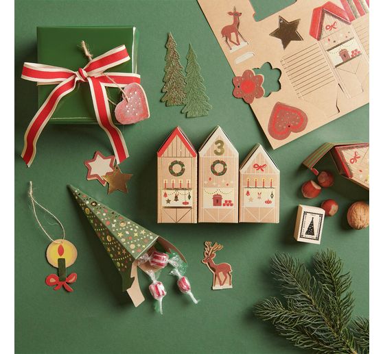 Advent calendar craft kit "Christmas market"