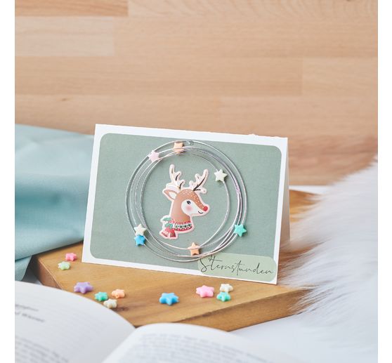 VBS Double cards with envelopes "Cream", 50 pieces