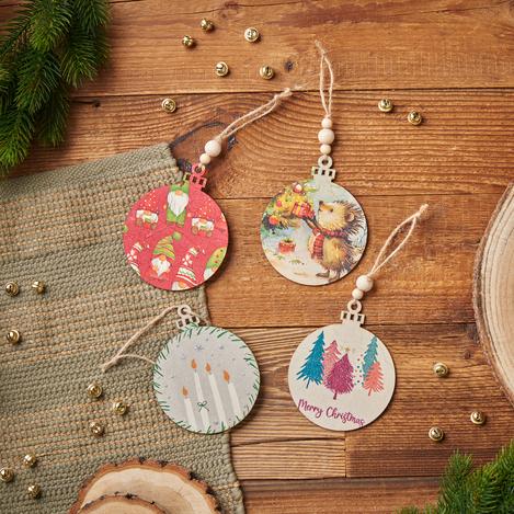 Anhänger mit Serviettentechnik gestalten