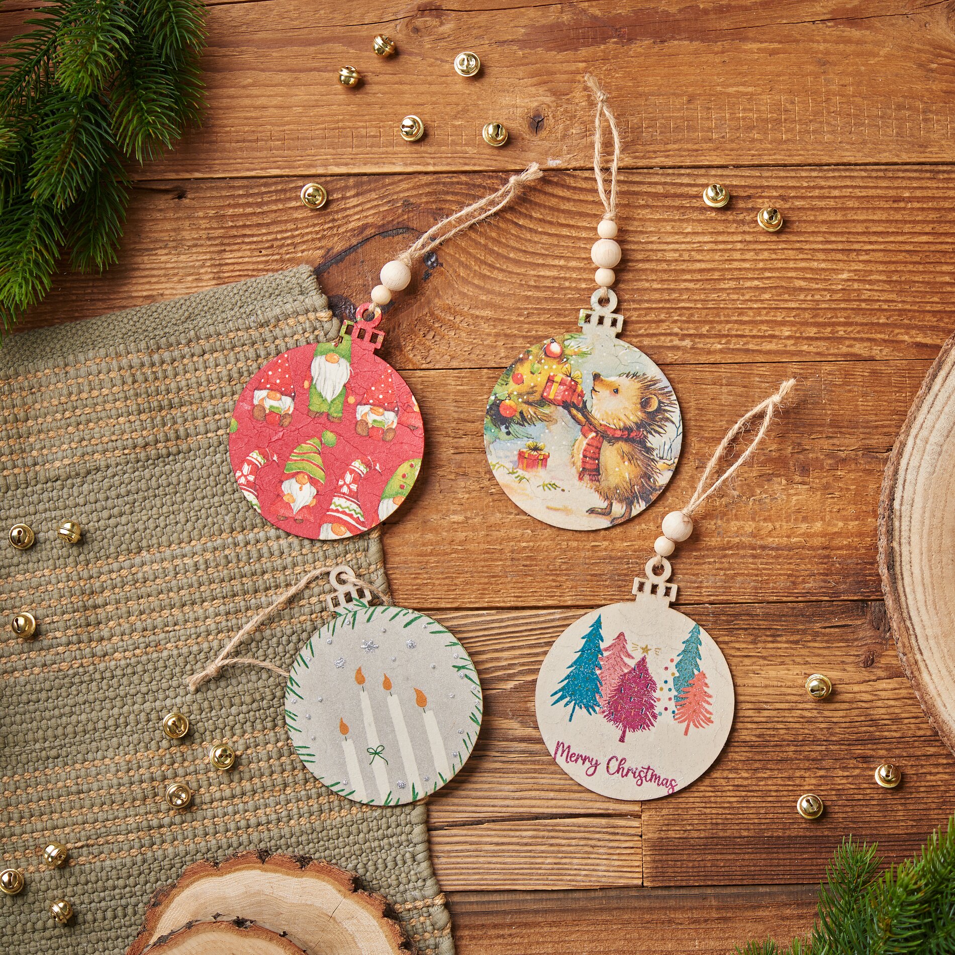 Anhänger mit Serviettentechnik gestalten