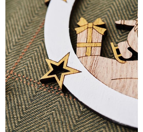 Dekorativní přívěsky VBS "Skřítci a sob", sada 2 kusů