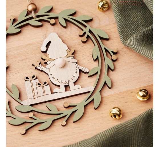 Dekorativní přívěsky VBS "Skřítci a sob", sada 2 kusů