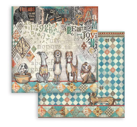 Scrapbook block "Furry Friends"