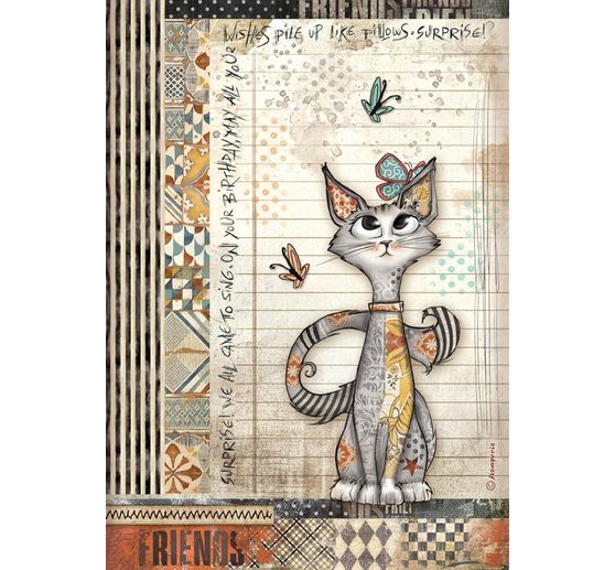 Motif straw silk assortment "Furry Friends"