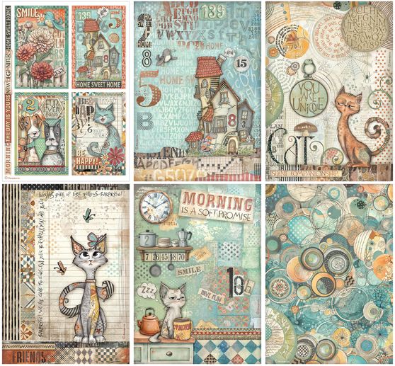 Motif straw silk assortment "Furry Friends"