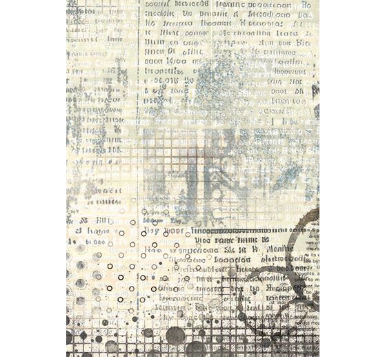 Motif straw silk backgrounds "Furrry Friends"