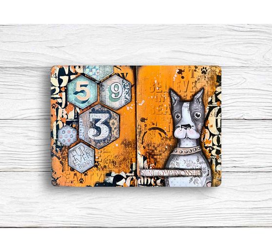 Šablona "Furry Friends - Coffee Prints"