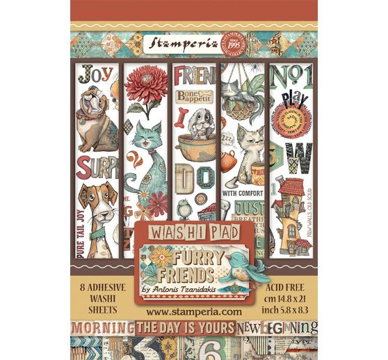 Washi Pad "Furry Friends"