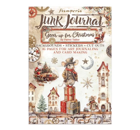 Junk Journal Book "Gear Up for Christmas"