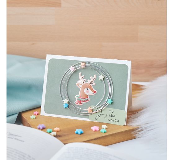 VBS Double cards with envelopes "Cream", 50 pieces