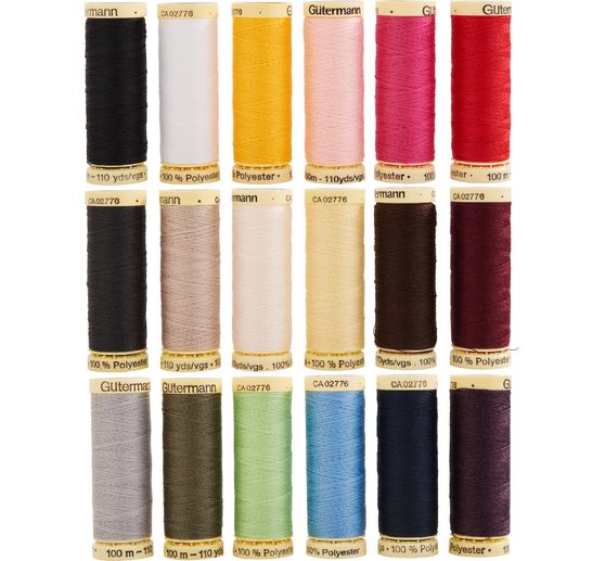 Gütermann Sewing thread box all-purpose - 18 spools