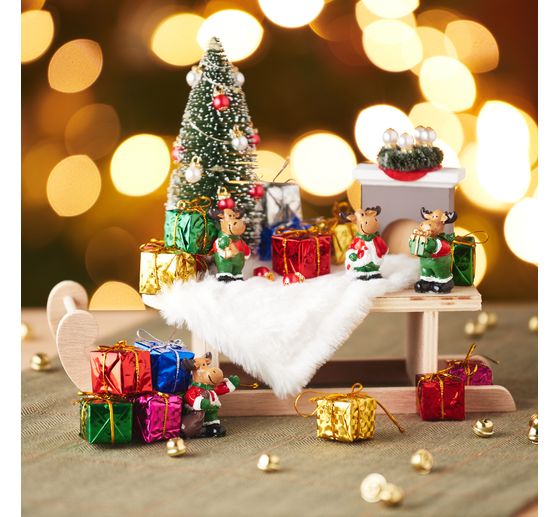 VBS Dekorativní dřevěné sáně