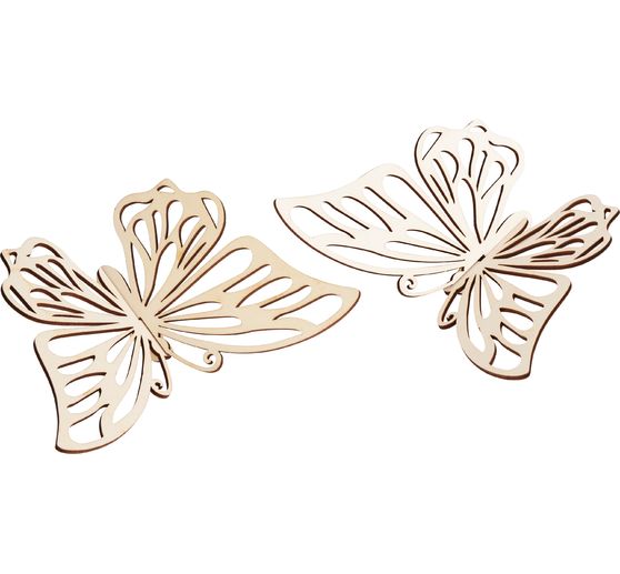 VBS Dřevěn&aacute; stavebnice "L&eacute;taj&iacute;c&iacute; mot&yacute;li", 2 kusy