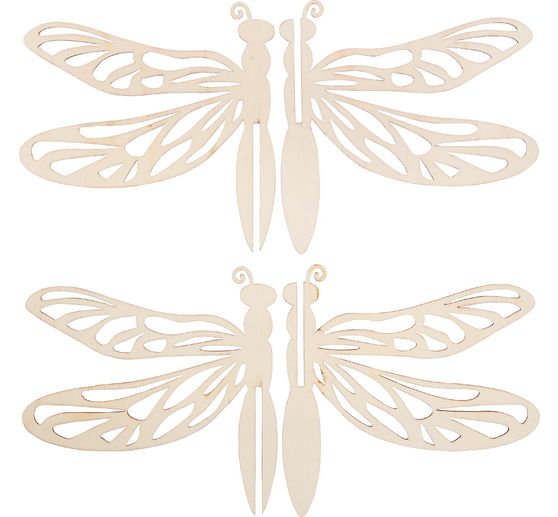 VBS Wooden building kit "Flying dragonflies", 2 pieces