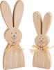 VBS Wooden bunnies "Bonni and Little Flower", set of 2