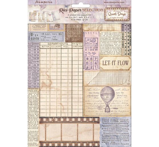 Motiv r&yacute;žov&yacute; pap&iacute;r sada "Quiet Days"