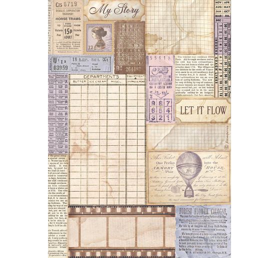 Motiv r&yacute;žov&yacute; pap&iacute;r sada "Quiet Days"