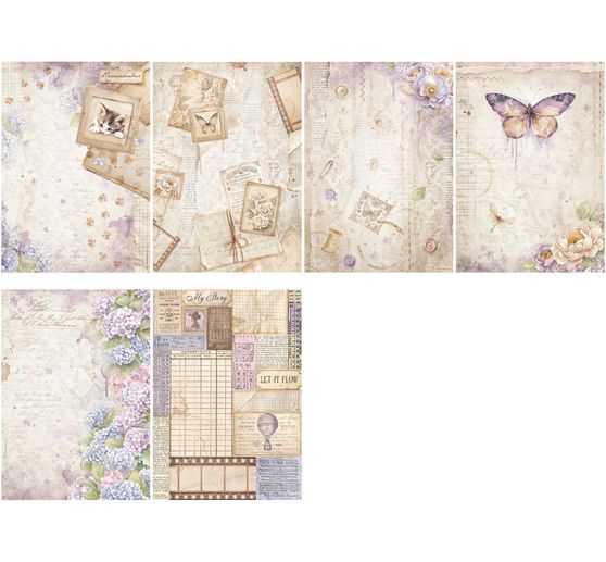 Motiv r&yacute;žov&yacute; pap&iacute;r sada "Quiet Days"