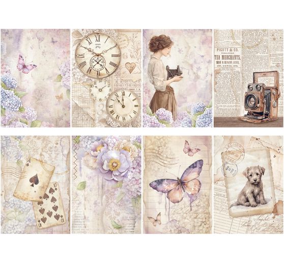 Motiv r&yacute;žov&yacute; pap&iacute;r sada "Quiet Days"