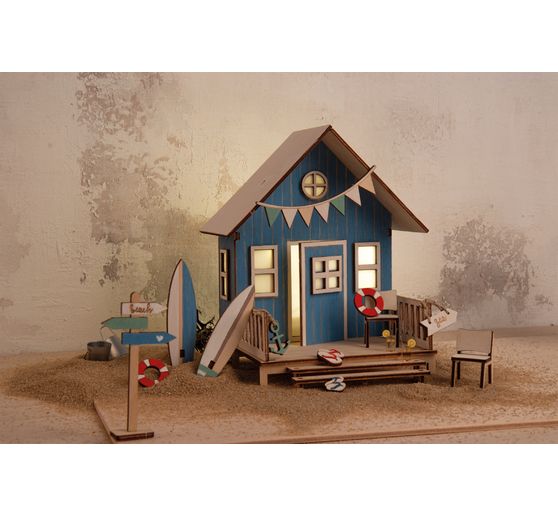 Wooden building kit "Beach house"