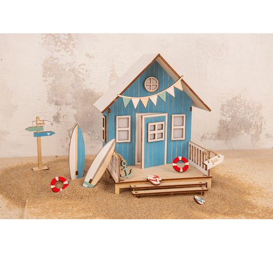 Wooden building kit "Beach house"