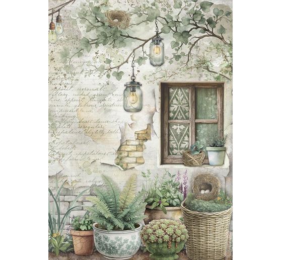 Motiv r&yacute;žov&yacute; pap&iacute;r sada "Herbarium Silvae", 6 ks