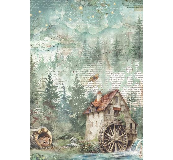 Motiv r&yacute;žov&yacute; pap&iacute;r sada "Herbarium Silvae", 6 ks