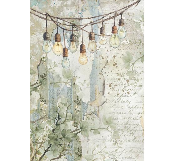 Motiv r&yacute;žov&yacute; pap&iacute;r backgrounds "Herbarium Silvae", sada 8 kusů