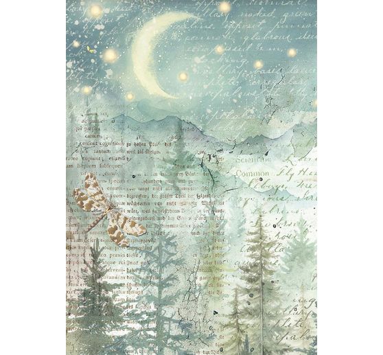 Motiv r&yacute;žov&yacute; pap&iacute;r sada "Herbarium Silvae", sada 8 kusů