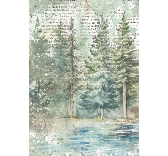 Motiv r&yacute;žov&yacute; pap&iacute;r sada "Herbarium Silvae", sada 8 kusů