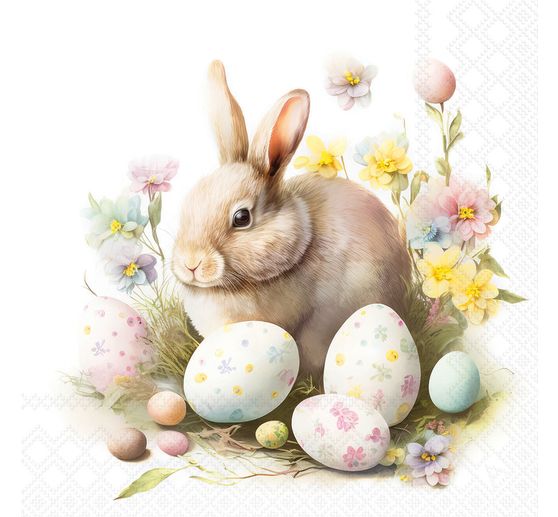 Ubrousek "Bunny and Eggs"