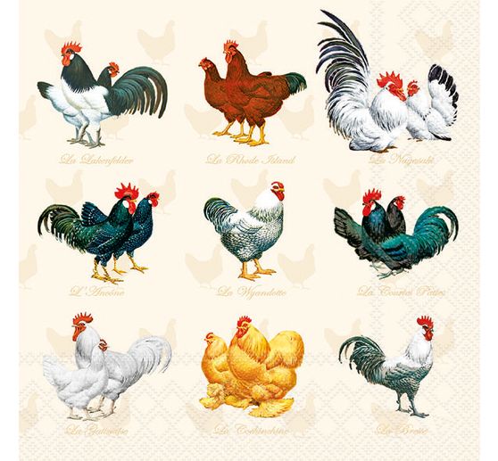 Ubrousek "Wyandotte Cream"