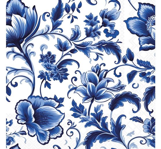 Ubrousek "Delft blue Florals"