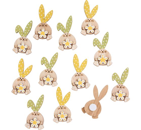 VBS Scatter decorations "Mimi the bunny", with adhesive dot