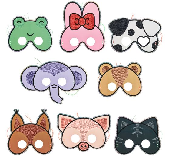 Diamond Painting sada "Zv&iacute;řec&iacute; masky"