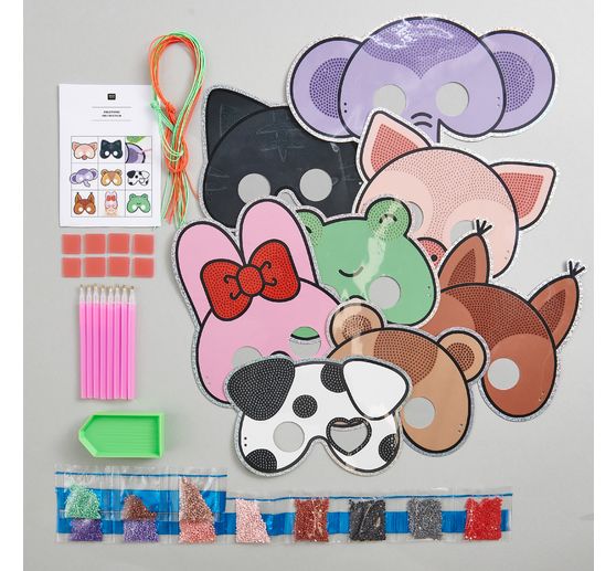 Diamond Painting sada "Zv&iacute;řec&iacute; masky"