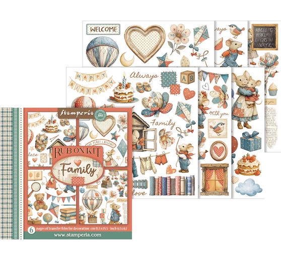 Rub On sada "Family"