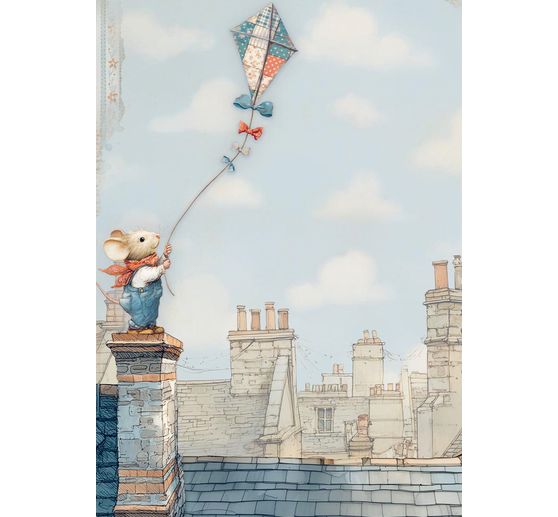 Motif straw silk assortment "Family", set of 8