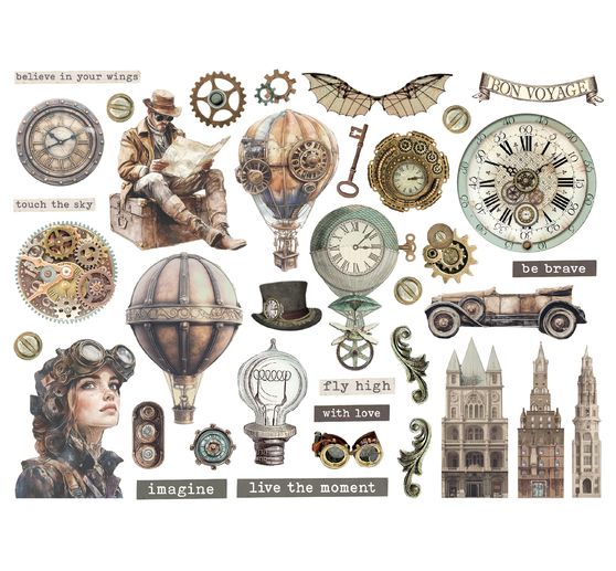 Vystřihovac&iacute; motivy "Voyages Fantastiques"