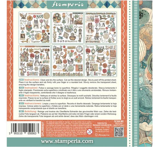 Rub On sada "Furry Friends"