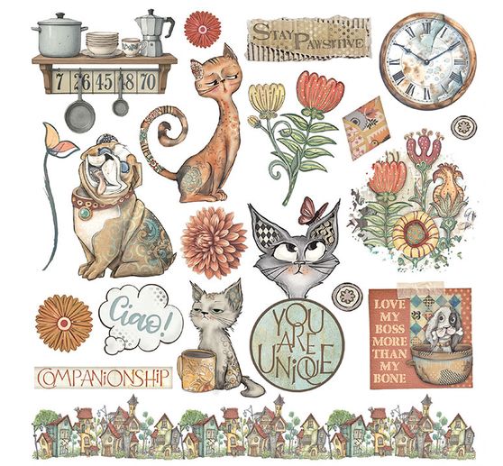 Rub On sada "Furry Friends"