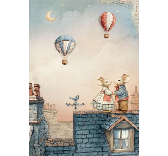 Motiv r&yacute;žov&yacute; pap&iacute;r sada "Family", 6 ks