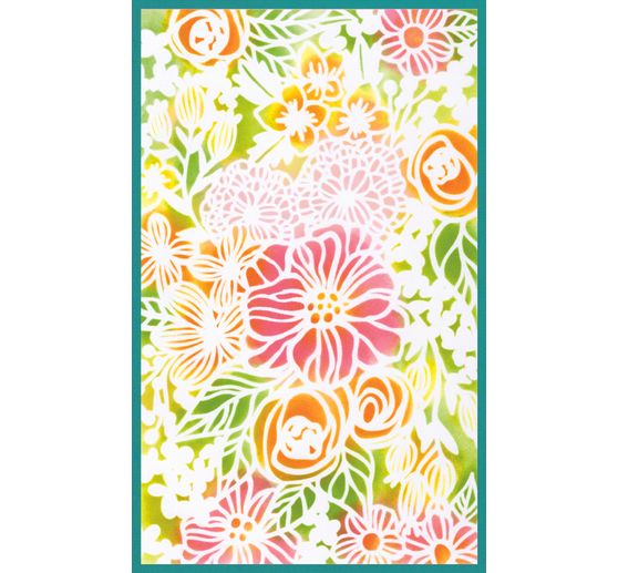 Sizzix Stencil sada"Botanicals, 4 kusy