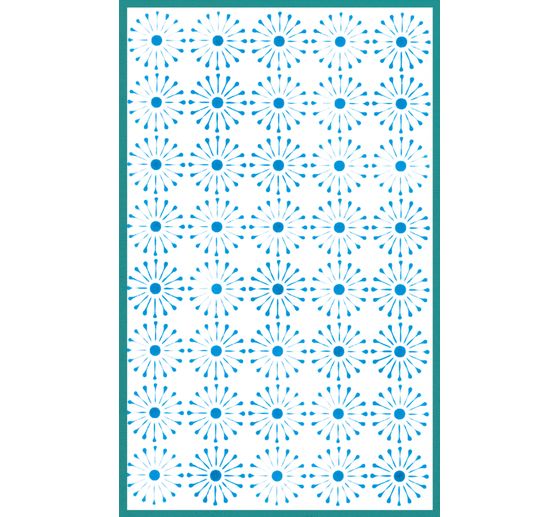 Sizzix Stencil sada"Backgrounds, 4 kusy