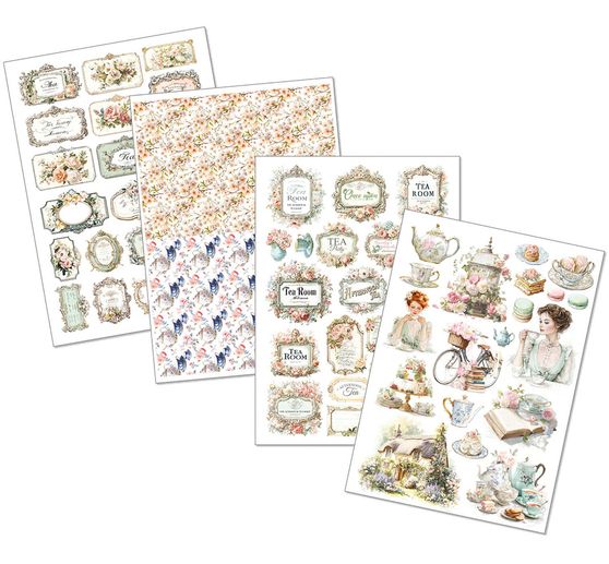 Junk Journal & Ephemera Book "Afternoon Tea"