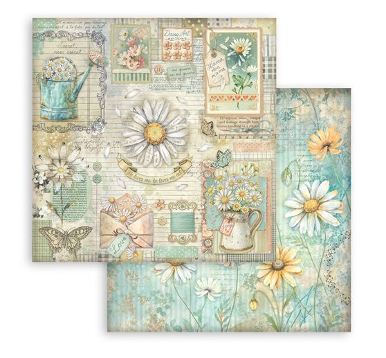 Scrapbook block "Daisy Art"