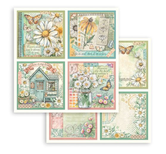 Scrapbook block "Daisy Art"