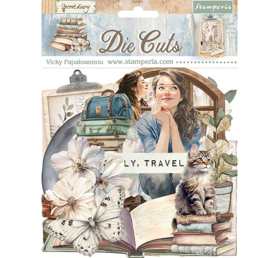 Punching motifs "Secret Diary"